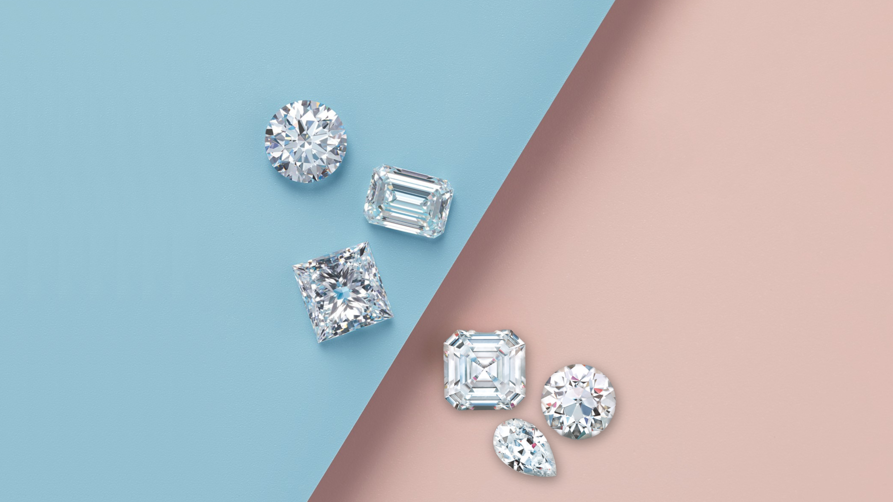 A Couple Moissanite and Natural Diamonds